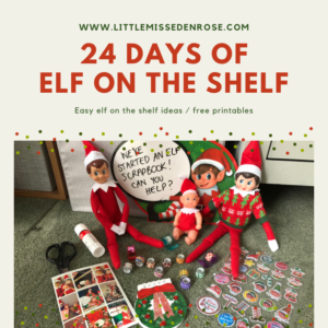 Easy Elf on the Shelf ideas - 24 Day Plan with FREE printables - Little ...