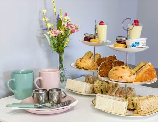 Afternoon Tea at Bonnie's Cafe in Hutton Essex